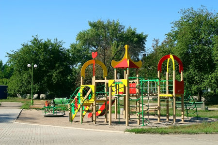 Modern children's playground. playground.