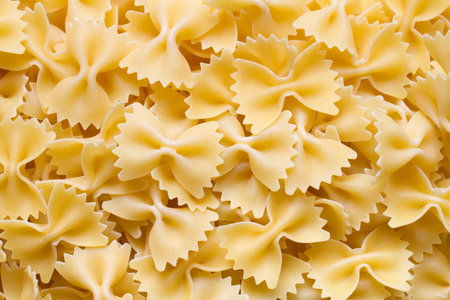 Raw pasta, texture. Lots of pasta.