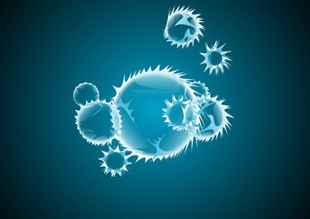 Abstract spiky circlesのイラスト素材