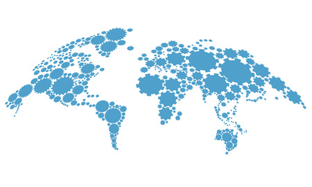 Abstract world mapのイラスト素材