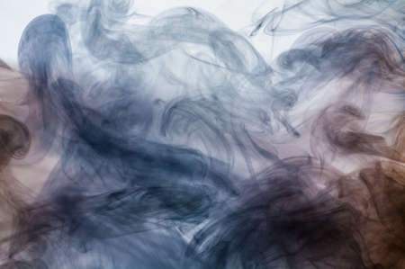 Abstract smoke moves on a white backgroundの写真素材