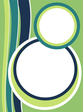 Stylish green presentation of business posterのイラスト素材