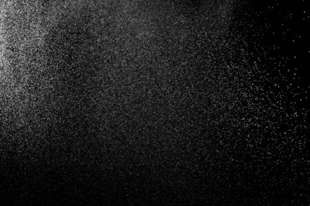 Abstract splashes of water on a black backgroundの写真素材
