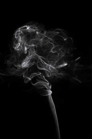 Abstract smoke moves on a black backgroundの写真素材