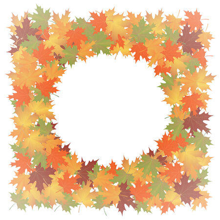 autumn background of leaves  maple.vector illustration.のイラスト素材
