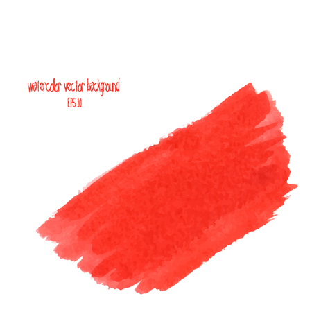 Designed abstract watercolor background, design element.Red watercolor stainのイラスト素材