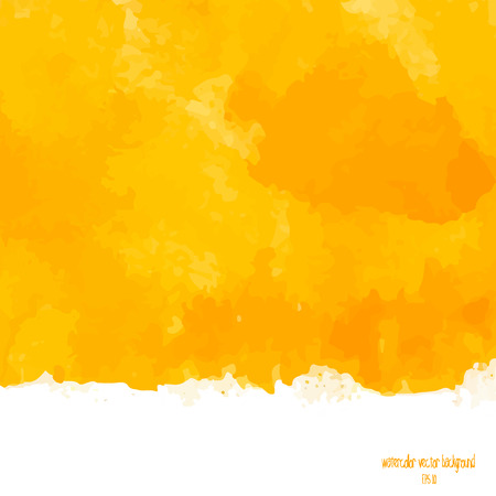 Designed abstract watercolor background, design element,yellow  watercolor square.のイラスト素材