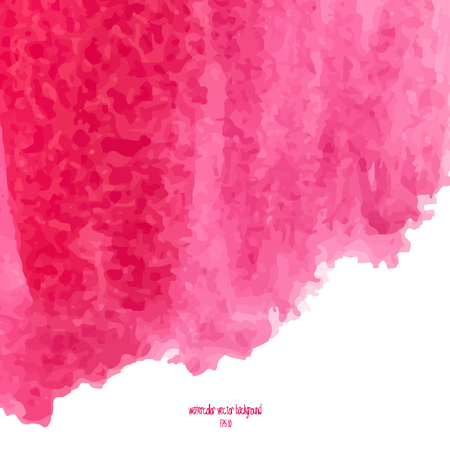 Designed abstract watercolor background, design element.Pink watercolor square.のイラスト素材