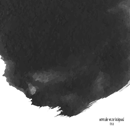 Designed abstract watercolor background, design element,black watercolor square.のイラスト素材