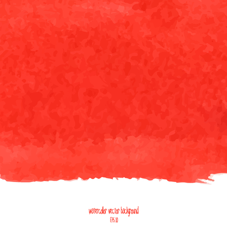 Designed abstract watercolor background, design element,red  watercolor square.のイラスト素材