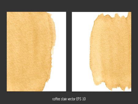 Vector background with coffee stain watercolor. Abstract watercolor. Abstract hand drawn watercolor background, vector illustration.のイラスト素材