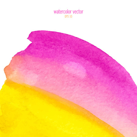 Designed abstract watercolor background, design element,
pink and yellow watercolor square.のイラスト素材