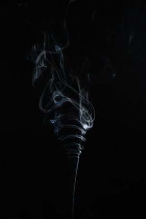 Abstract smoke moves on a black backgroundの写真素材