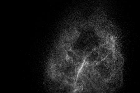 abstract spray of water on a black background