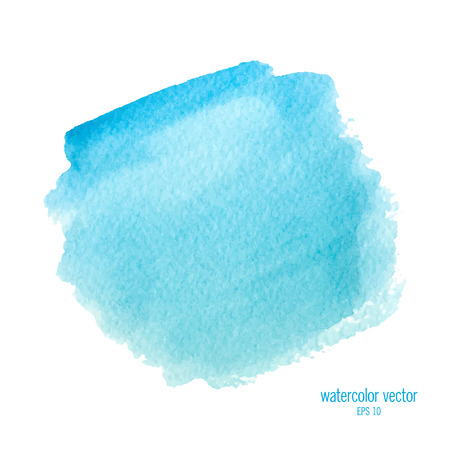 Blue watercolor circle. Abstract watercolor background, design element.のイラスト素材