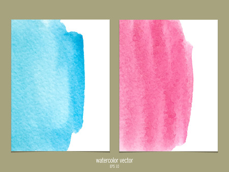 Pink and blue watercolor backgroundのイラスト素材
