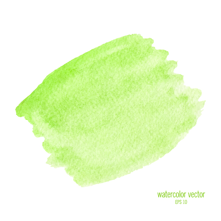 Green watercolor circle. Abstract watercolor backgroundのイラスト素材