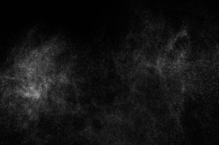 abstract splashes of water on a black backgroundの写真素材