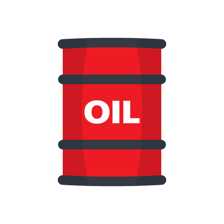 Barrel oil flat style illustrationのイラスト素材