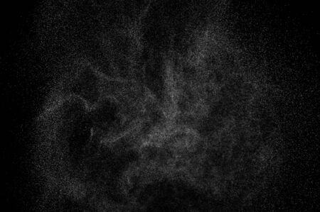 abstract splashes of water on a black backgroundの写真素材
