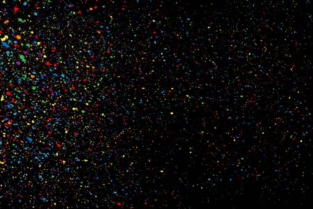 Colorful confetti vector. Grainy abstract  colorful texture on a black background. Design element. Vector illustration,eps 10.のイラスト素材