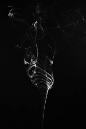Abstract smoke moves on a black background. Design element. Abstract texture.の写真素材