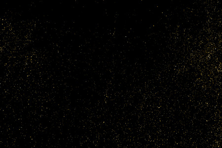 Gold glitter texture on a black backgroundのイラスト素材