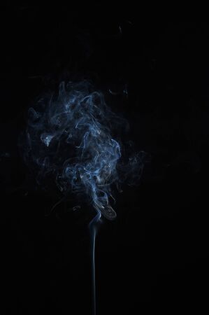 Abstract smoke moves on a black background. Design element. Abstract texture.の写真素材