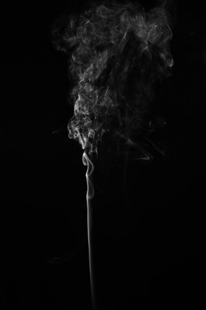 Abstract smoke moves on a black background. Design element. Abstract texture.の写真素材