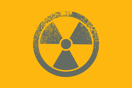 Radioactive symbol. Design element. Vector illustrationのイラスト素材