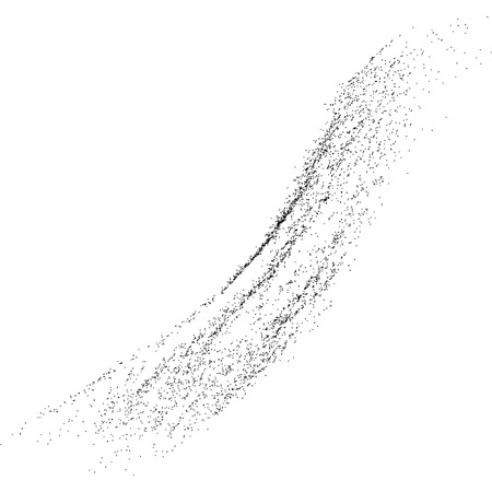 Black grainy texture isolated on white background.のイラスト素材