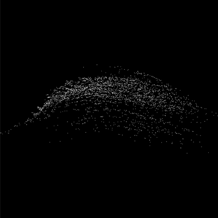 Grainy abstract texture on black background.のイラスト素材