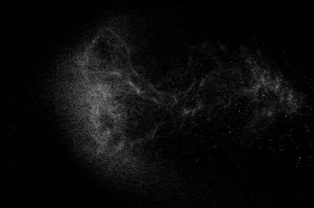 abstract splashes of water on a black background.の写真素材