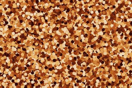 Coffee color granule texture. Chocolate shades. Brown particles. Vector illustrationのイラスト素材
