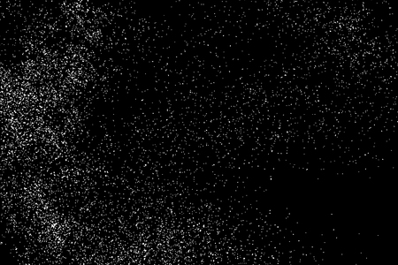 Grainy abstract  texture on  black background.  Snowflakes  design element. Distress overlay textured. Vector illustration,eps 10.のイラスト素材