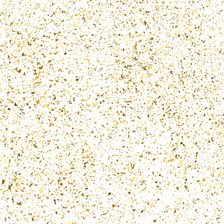 Gold glitter texture isolated on white square. Amber particles color. Celebratory background. Explosion of confetti.のイラスト素材