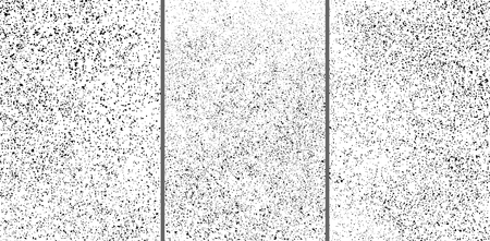 Black grainy texture isolated on white background. Damaged textured . Grunge design elements. Set vector illustration,eps 10.のイラスト素材