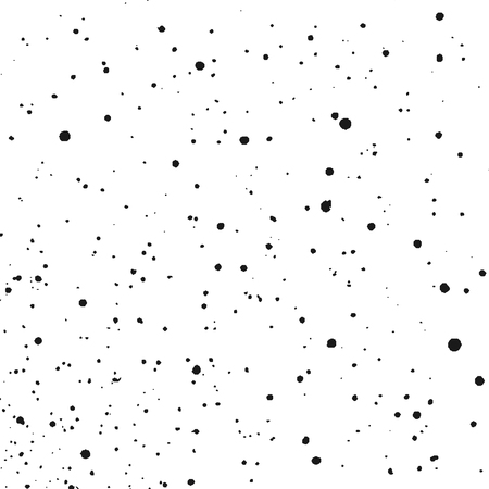 Black Messy Texture Template On White Background. Dust Overlay Distress. Grunge Elements With Grain And Noise. Vector Monochrome Illustration,Eps 10.のイラスト素材