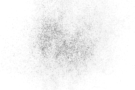 Black Halftone Texture On White Background. Modern Dotted Futuristic Backdrop. Fade Noise Overlay. Digitally Generated Image. Pop Art Style. Vector Illustration, Eps 10.のイラスト素材