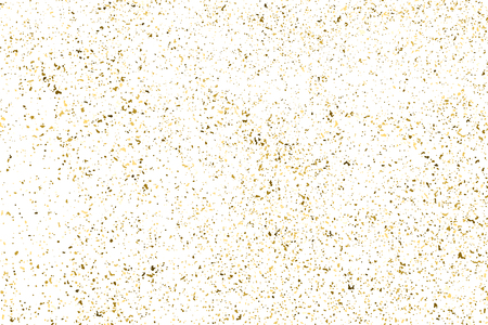 Gold Glitter Texture Isolated On White. Amber Particles Color. Celebratory Background. Golden Explosion Of Confetti. Design Element. Digitally Generated Image. Vector Illustration, Eps 10.のイラスト素材