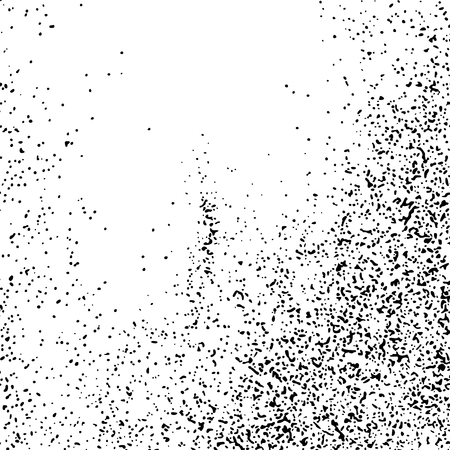 Black Grainy Texture Isolated On White Background. Dust Overlay. Dark Noise Granules. Digitally Generated Image. Vector Design Elements, Illustration, Eps 10.のイラスト素材