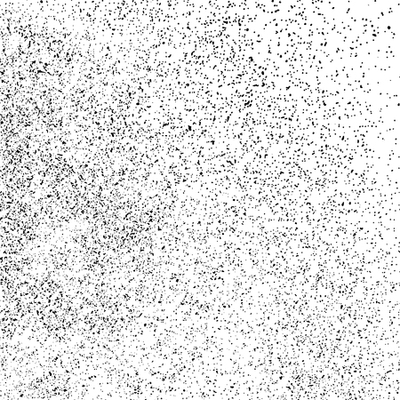 Black Grainy Texture Isolated On White Background. Dust Overlay. Dark Noise Granules. Digitally Generated Image. Vector Design Elements, Illustration, Eps 10.のイラスト素材
