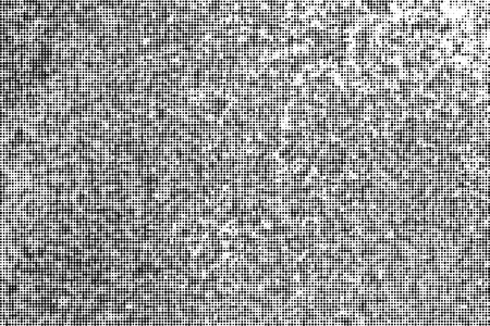 Black Halftone Texture On White Background. Modern Dotted Futuristic Backdrop. Fade Noise Overlay. Digitally Generated Image. Pop Art Style. Vector Illustration, Eps 10.のイラスト素材