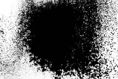 Black and white grunge background. Post-apocalyptic style texture. Digitally generated image. Vector design elements. Illustrationのイラスト素材