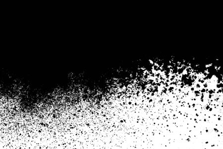 Black and white grunge background. Post-apocalyptic style texture. Digitally generated image. Vector design elements. Illustrationのイラスト素材