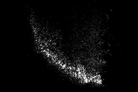 White splashes isolated on black background. Abstract vector explosion. Digitally generated image. Illustrationのイラスト素材