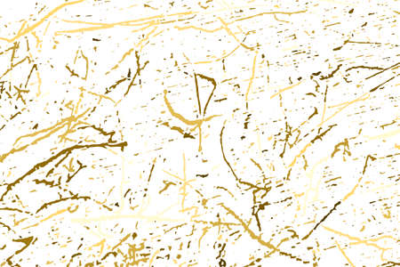 Gold Glitter Texture Isolated on White. Amber Particle Color. Celebratory Background. Golden Explosion of Confetti. design element. Digitally Generated Image. Vector illustration, EPS 10.のイラスト素材