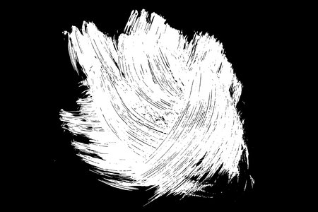 Scribble hand drawn in chalk on black background. Monochrome stain element. digitally generated image. Vector illustration, Eps 10.のイラスト素材