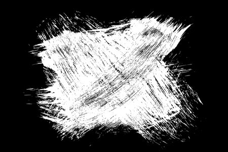 Scribble hand drawn in chalk on black background. Monochrome stain element. digitally generated image. Vector illustration, Eps 10.のイラスト素材