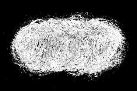 Scribble hand drawn in chalk on black background. Monochrome stain element. digitally generated image. Vector illustration, Eps 10.のイラスト素材
